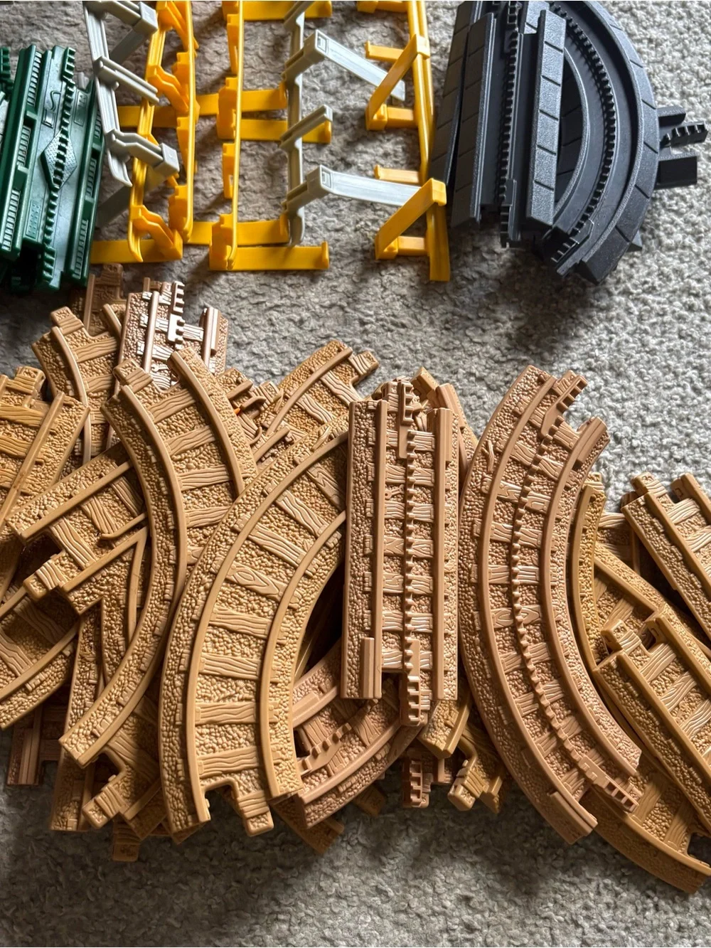 Vintage Fisher Price Geo Trax Train Track Piece Set Bundle 2004 Mattel